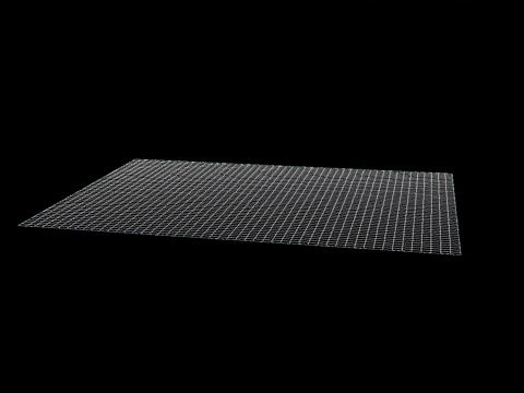 3D printer bed with grid pattern